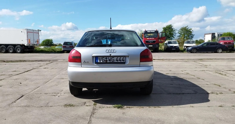 Audi A3 cena 4900 przebieg: 257408, rok produkcji 2000 z Miłakowo małe 704